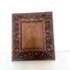 Antique handcarved frame Cedarwood 21.5 cm x 19 cm