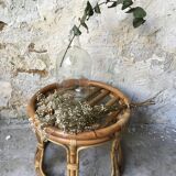Rattan side table