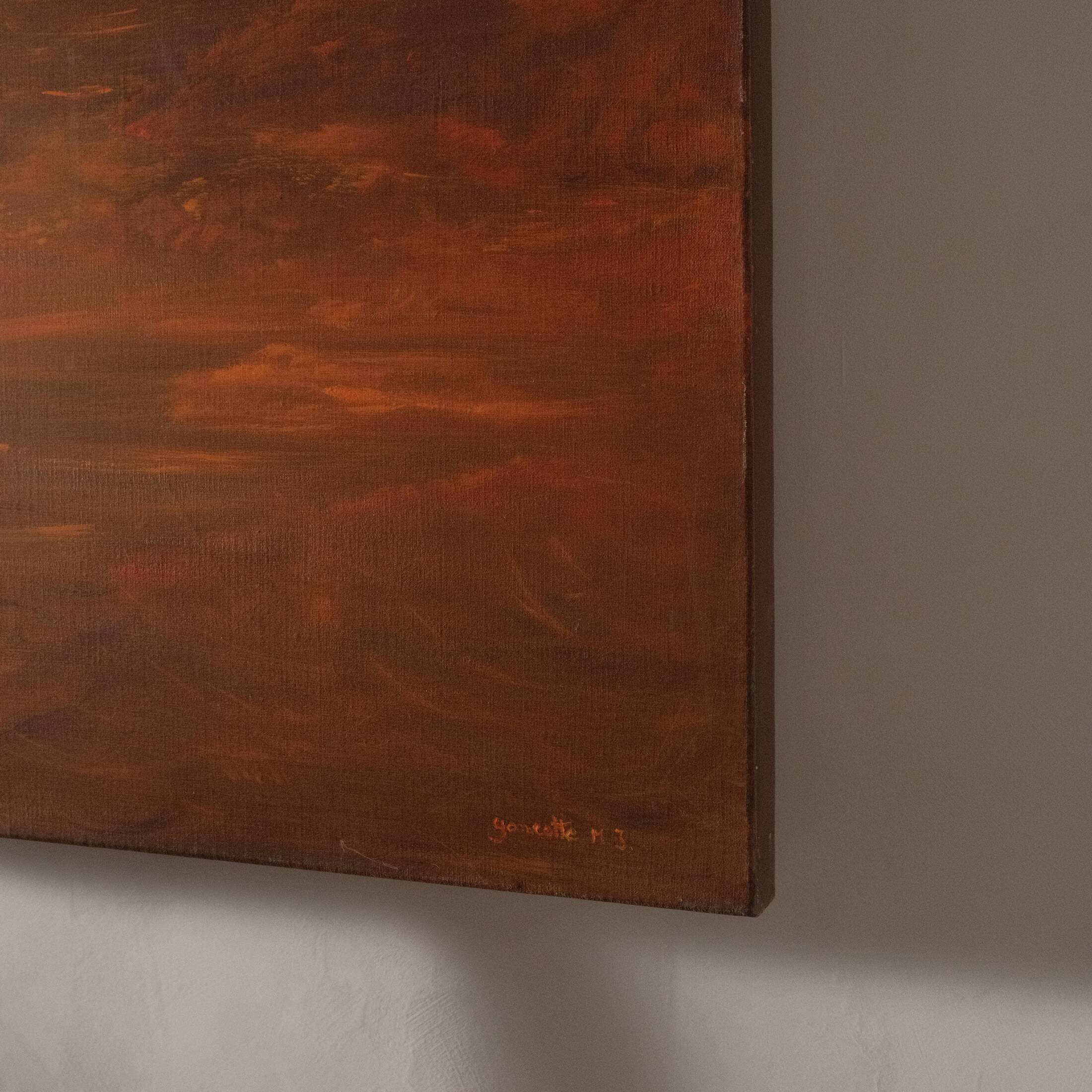 Painting, abstract landscape