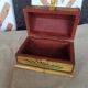 Boîte coffret à bijoux décor peint vintage