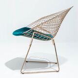 18K gold diamond chair Harry Bertoia for Knoll International USA