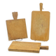 Trio of old cutting boards, butcher block,