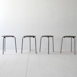 Set of 4 industrial stools