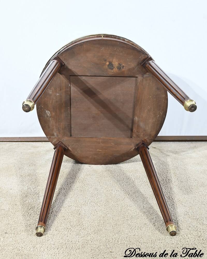 Mahogany Bouillotte Table, Louis XVI style – Mid 20th century