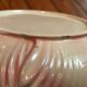 Old vintage pink and white hydrangea-shaped CLF cache pot