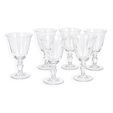 6 crystal glasses 1980