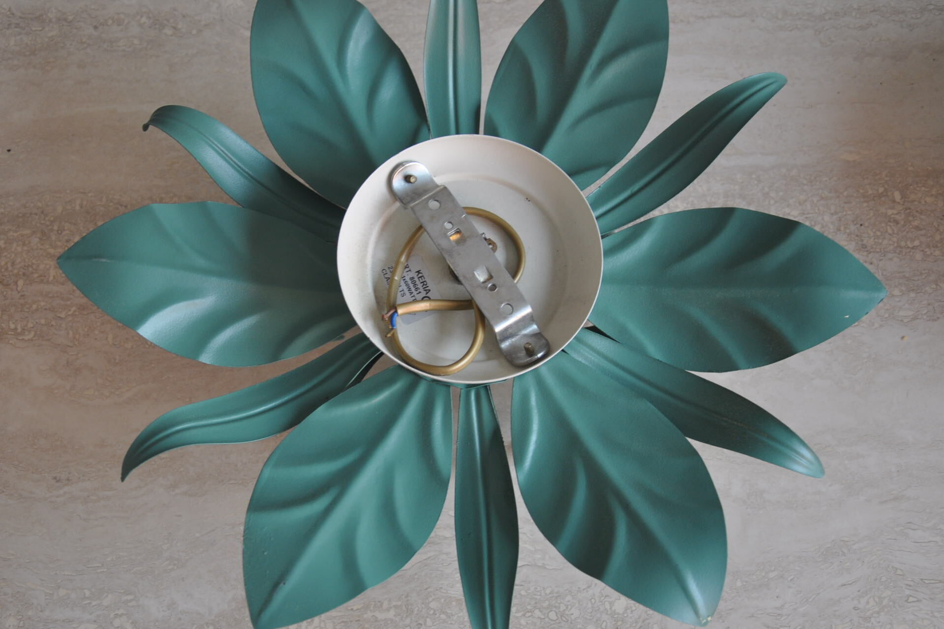 Applique fleur en métal