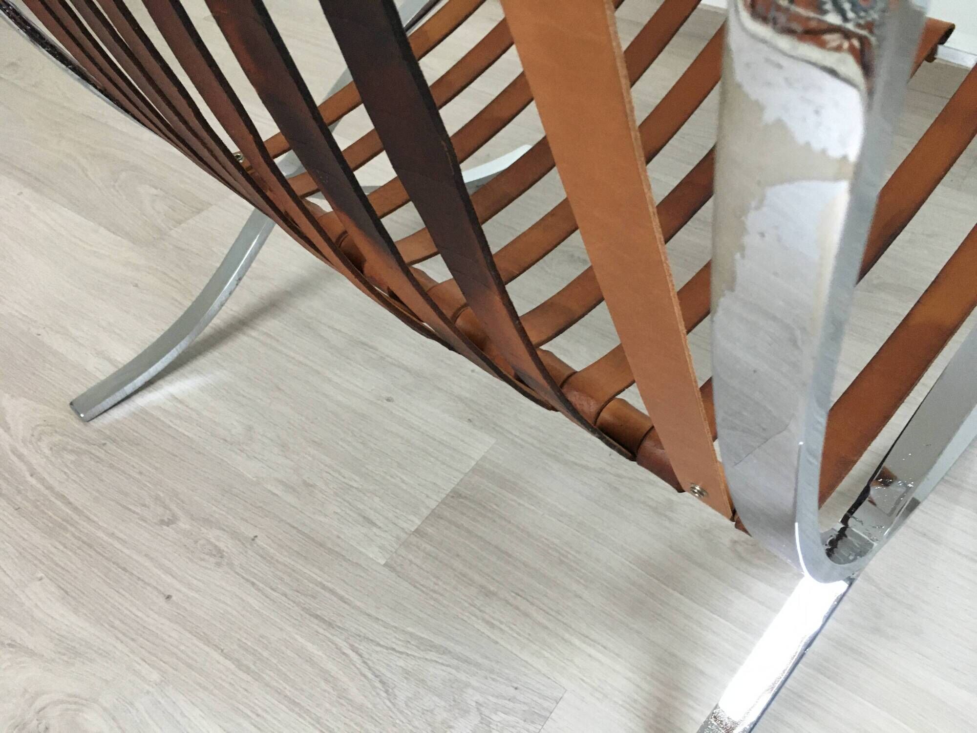 Barcelona armchair by Ludwig Mies van der Rohe for Knoll 1980