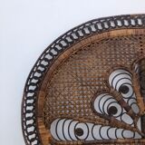 Vintage rattan headboard
