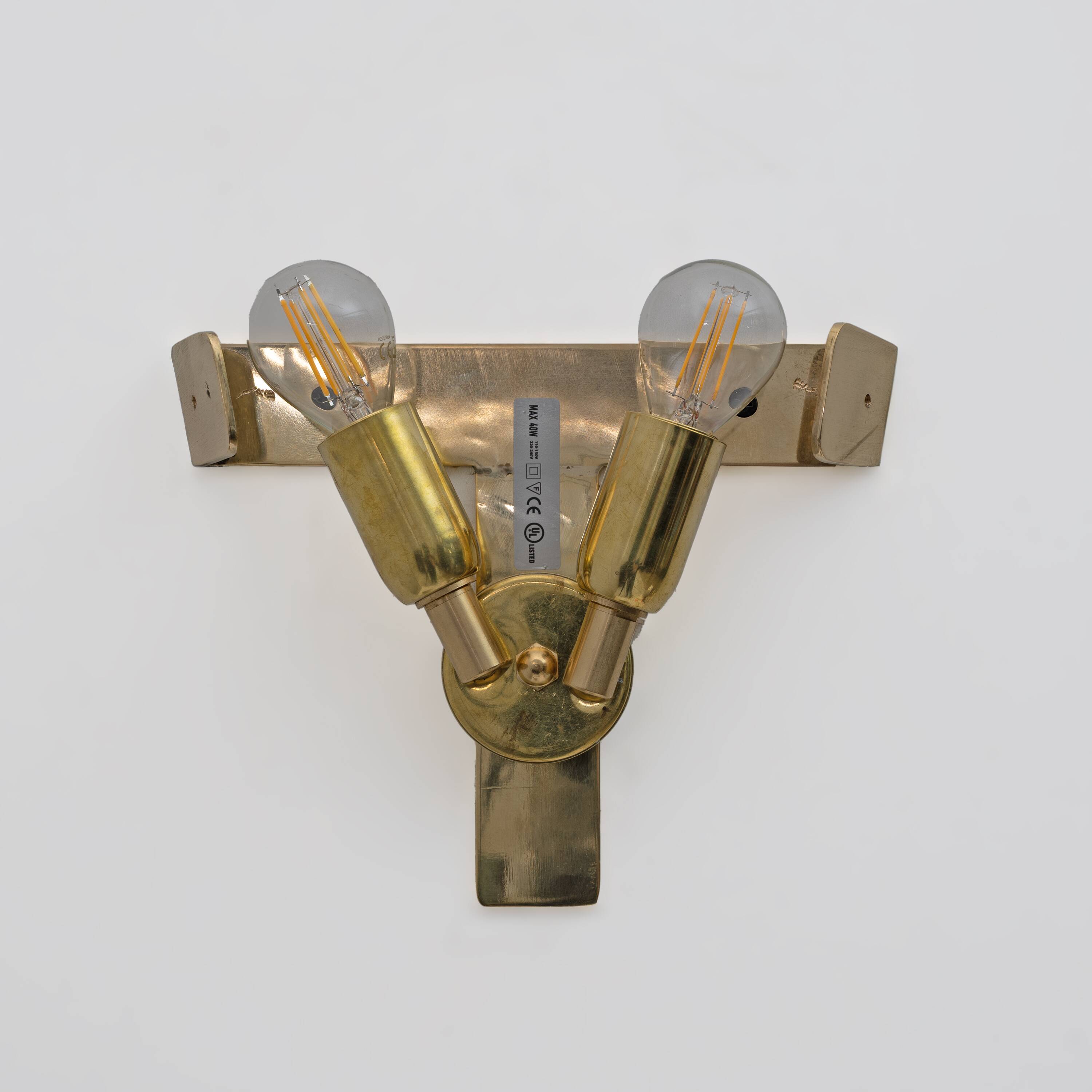 Pair of Mid-Century Modern Glass Shell Sconces