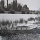 Anonymous film photo river and canoe circa 1970
