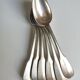 Set of 6 tablespoons of silver metal CHRISTOFLE