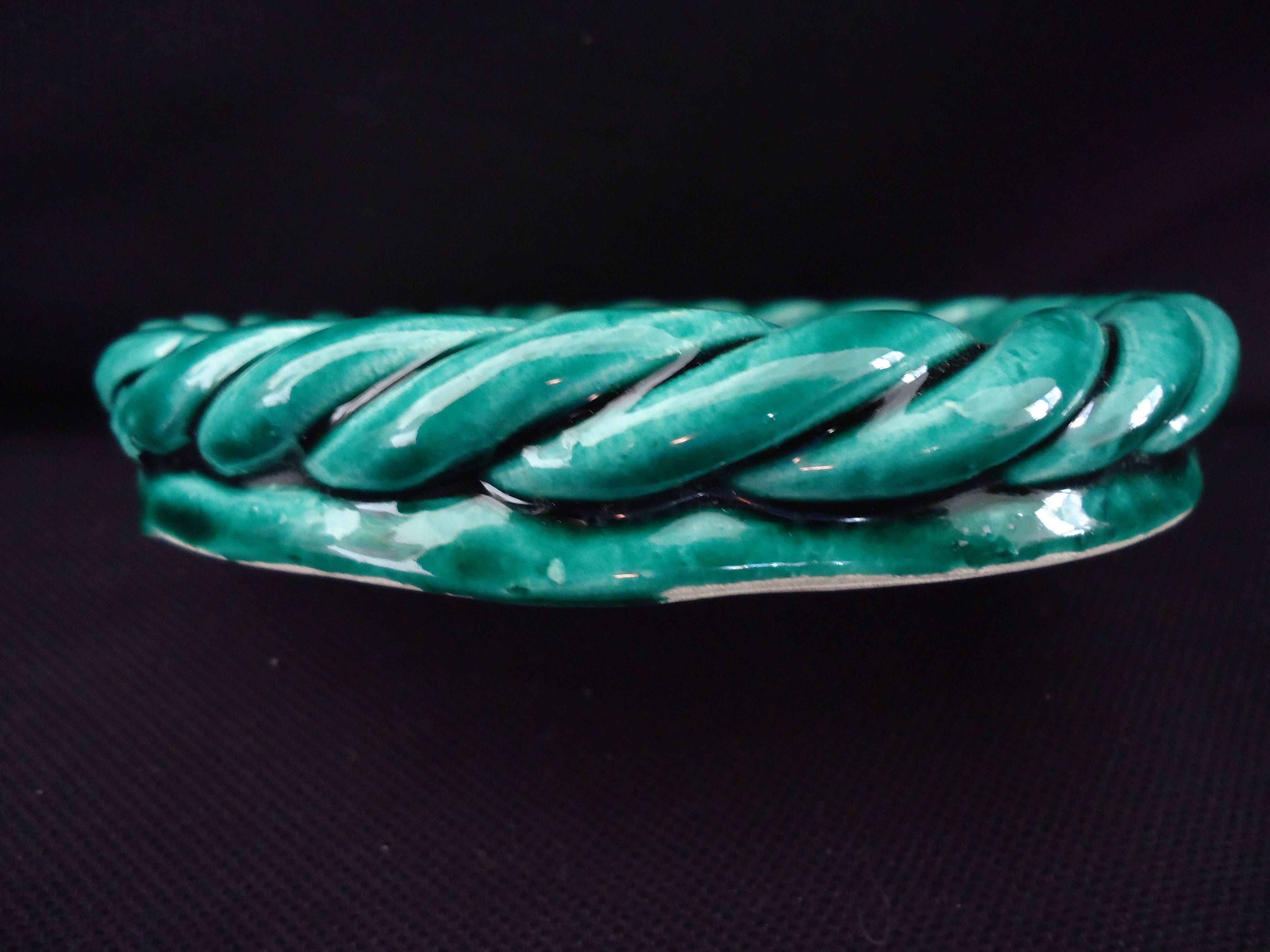 Varnished ceramic bottle coaster Vallauris (A107-2)