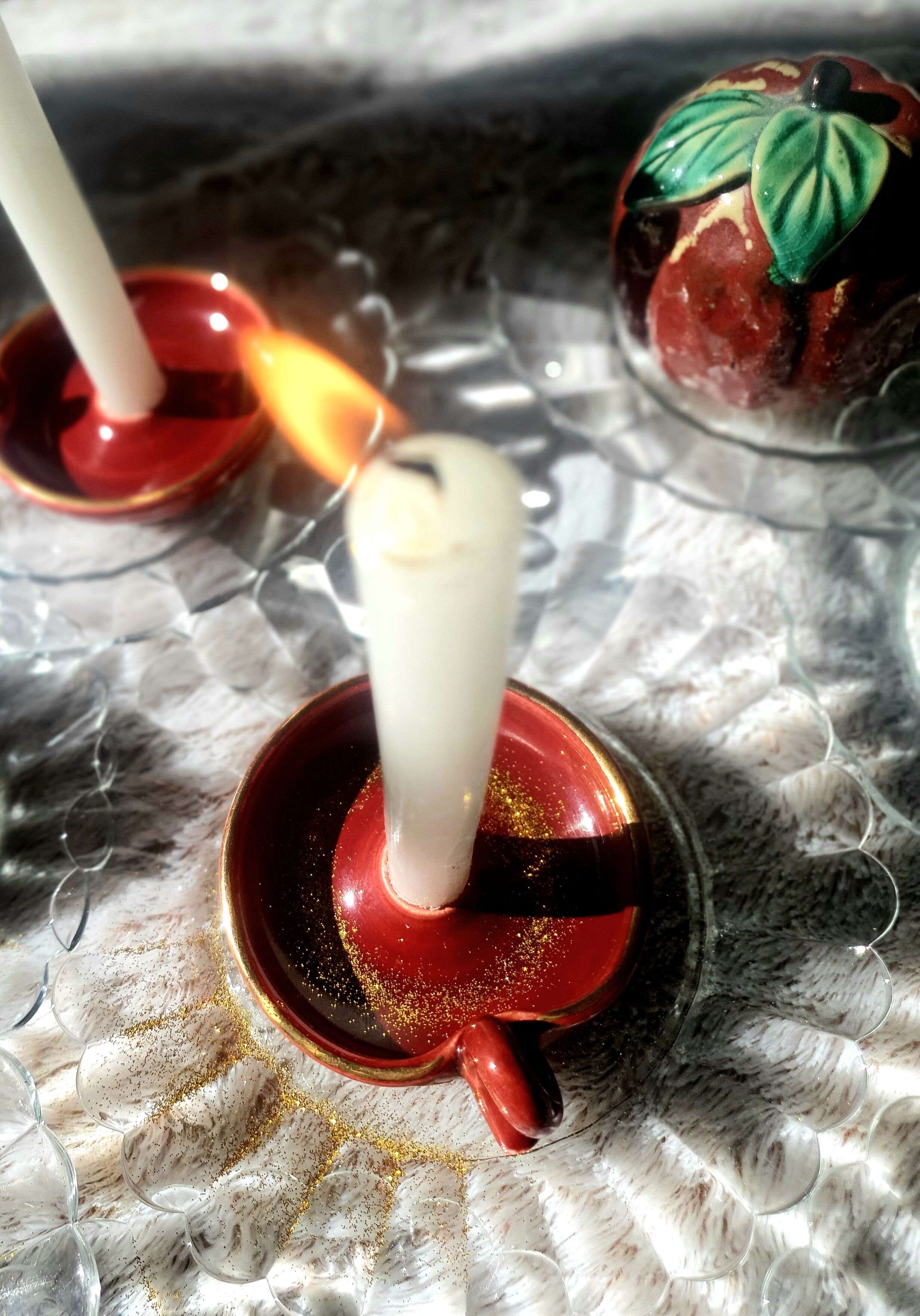 Pair of candle holders 50s