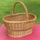 Old large wicker harvest or shopping basket TBE