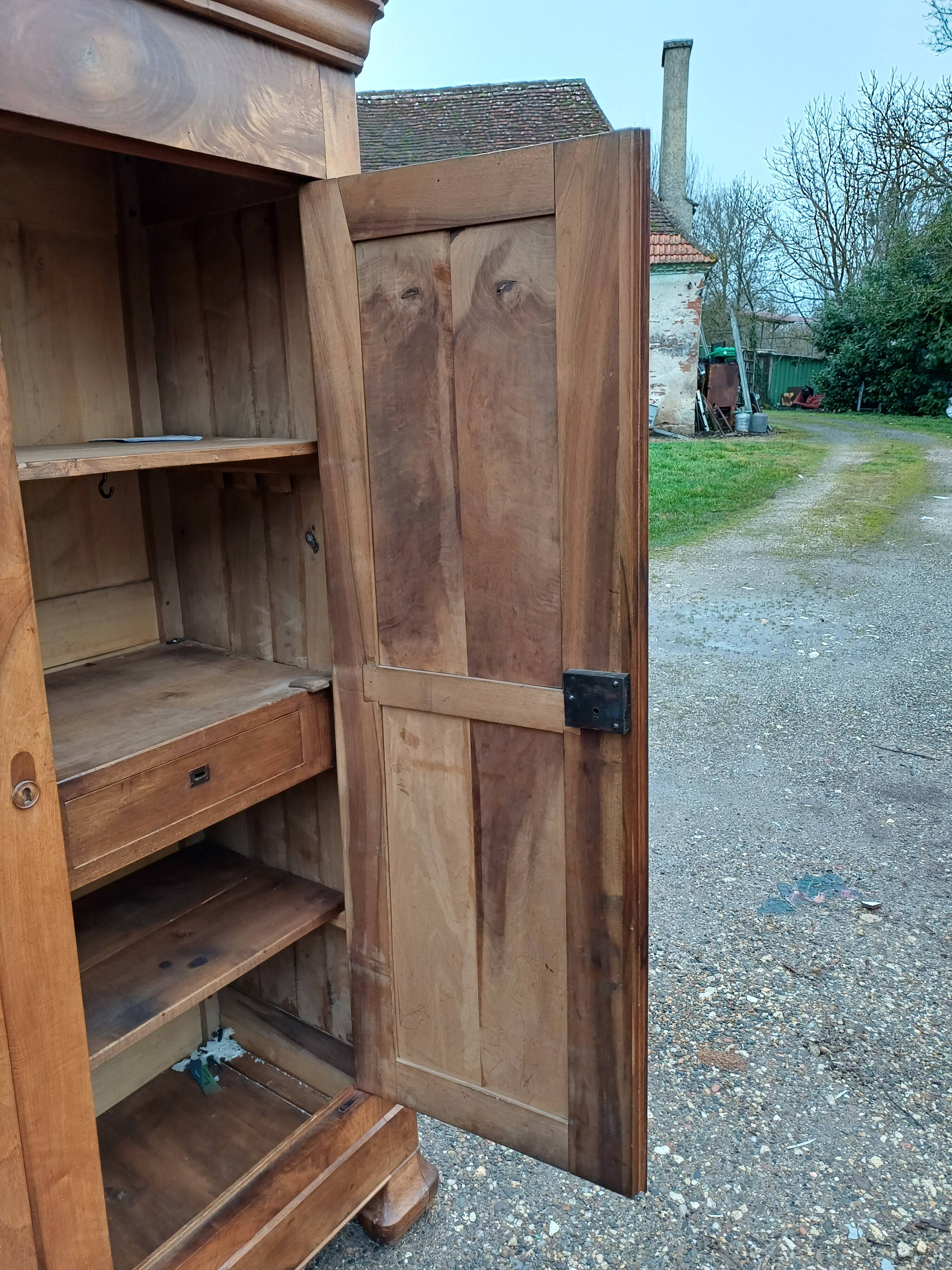 Louis Philippe Walnut Wardrobe 19th Century