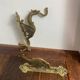 Antique wall hooks, dragon shape, in brass