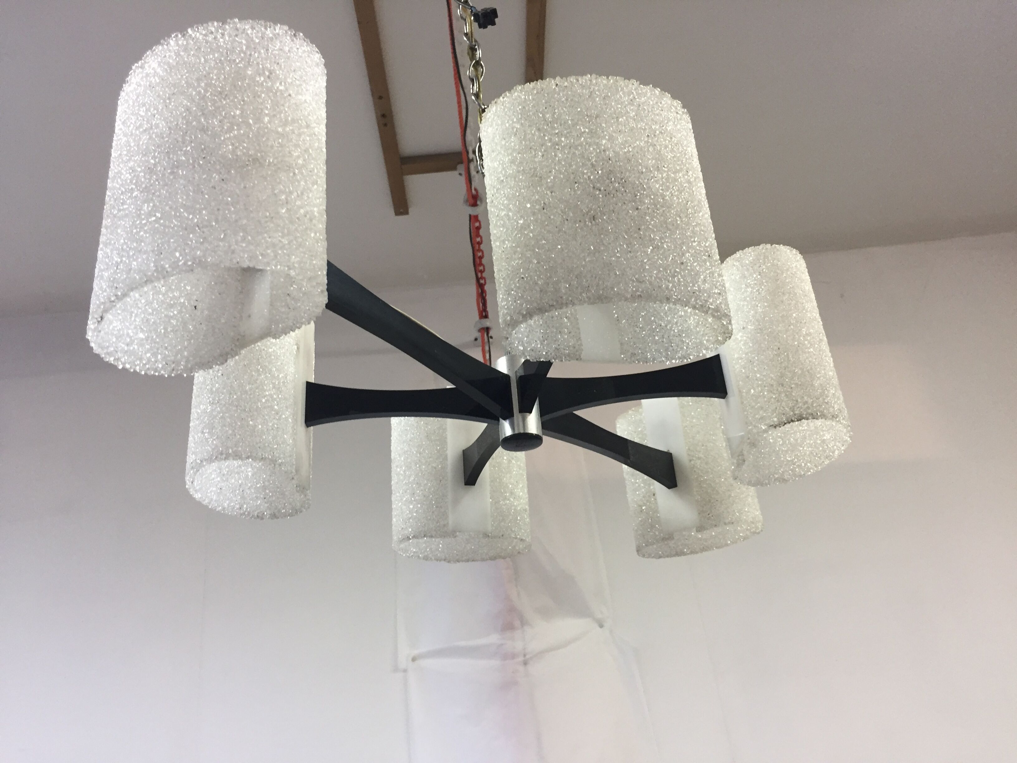 Lustre vintage billes de plastique