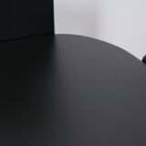 Ensemble de 4 chaises à repas brutalistes noires