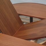 1960s round diningtable in teak from Lübke