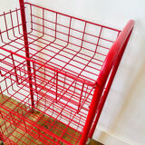 Desserte rouge vintage