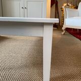 White solid wood coffee table