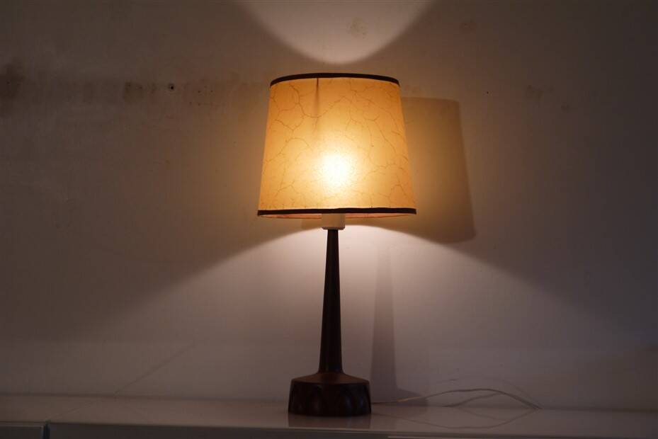 Swedish teak lamp by Tranas stilarmatur 1960