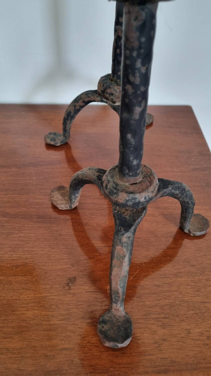 Pair of brutalist candlesticks
