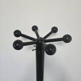 80s Stylish Black Coat Rack and Umbrella Stand