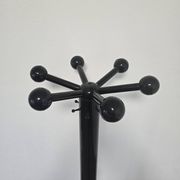 80s Stylish Black Coat Rack and Umbrella Stand
