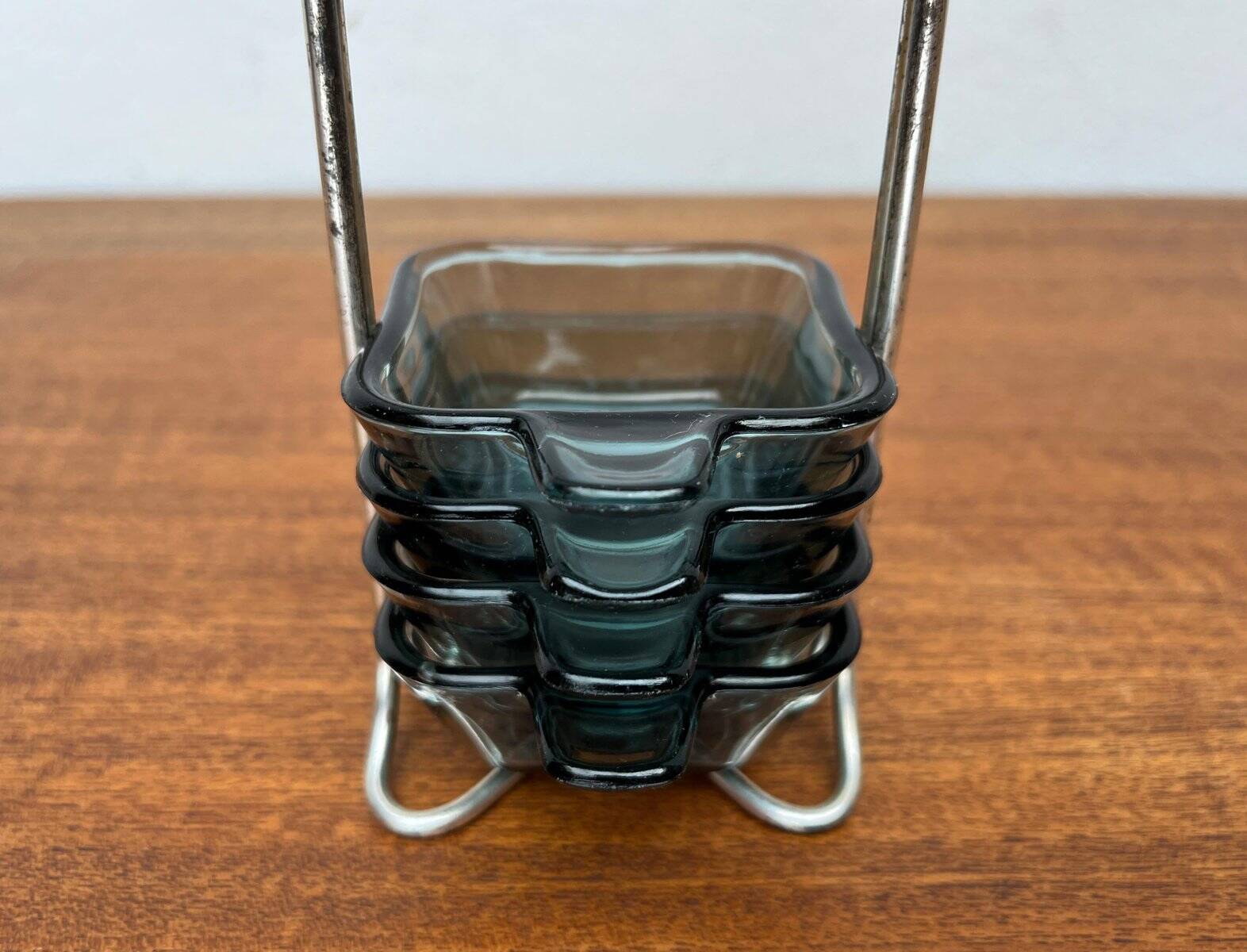 Stackable German ashtrays from the mid-century by Wilhelm Wagenfeld for WMF, 1960s, set of 5.