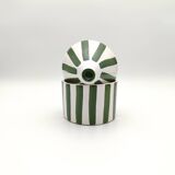 Bohemian style ceramic bowl with lid