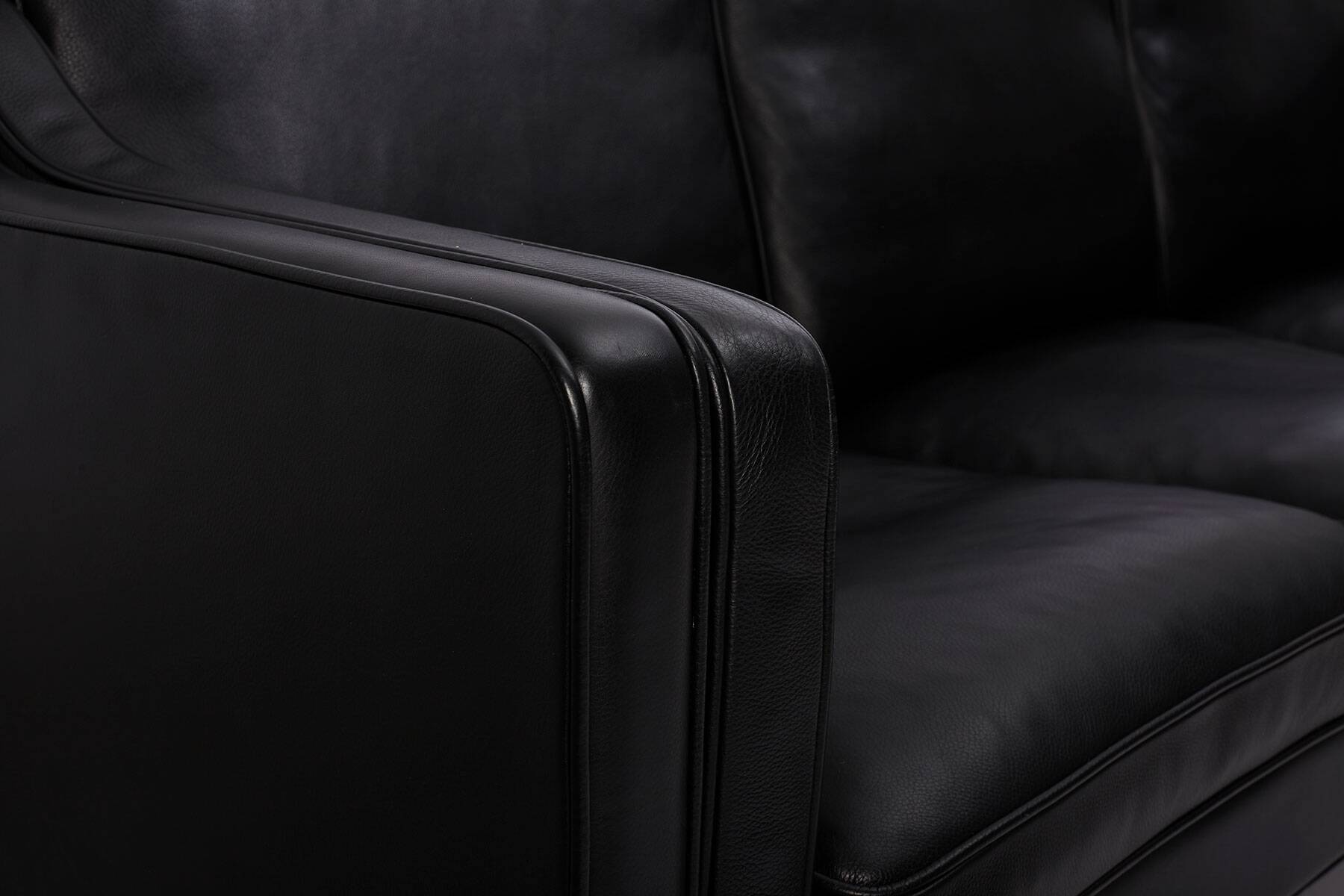 Leather Sofa produced by Hurup Møbelfabrik, Denmark 1970s.