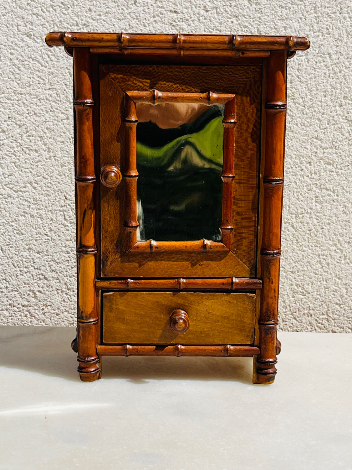 Doll wardrobe 1900 bamboo