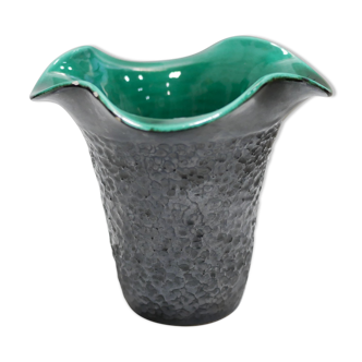 Vase corolle vintage en céramique