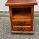 Louis XIV bedside table in solid wood with 2 drawers.