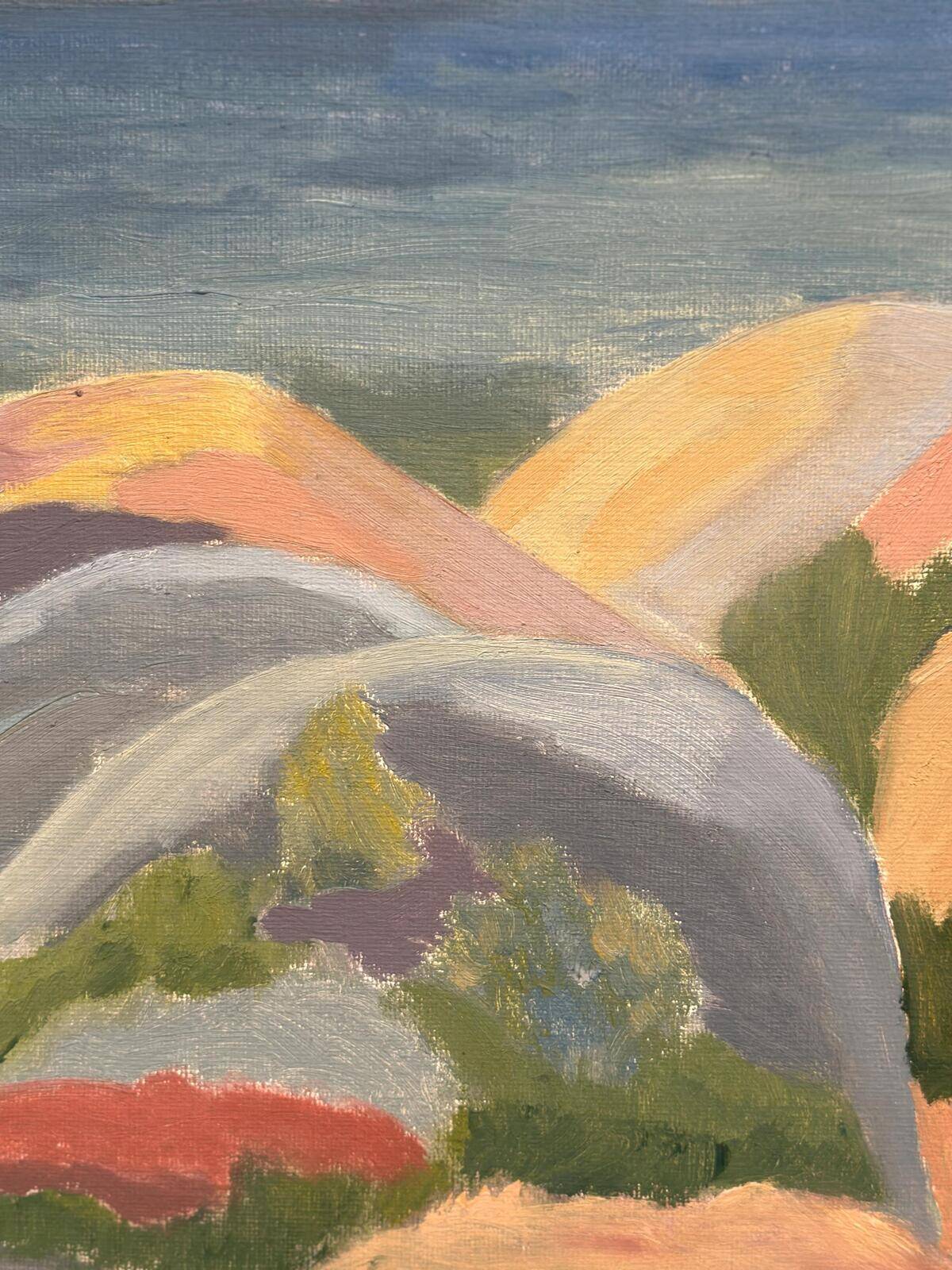 Original Swedish Oil on Canvas – “Coast” by Weronica – Dated 1980 – Vintage