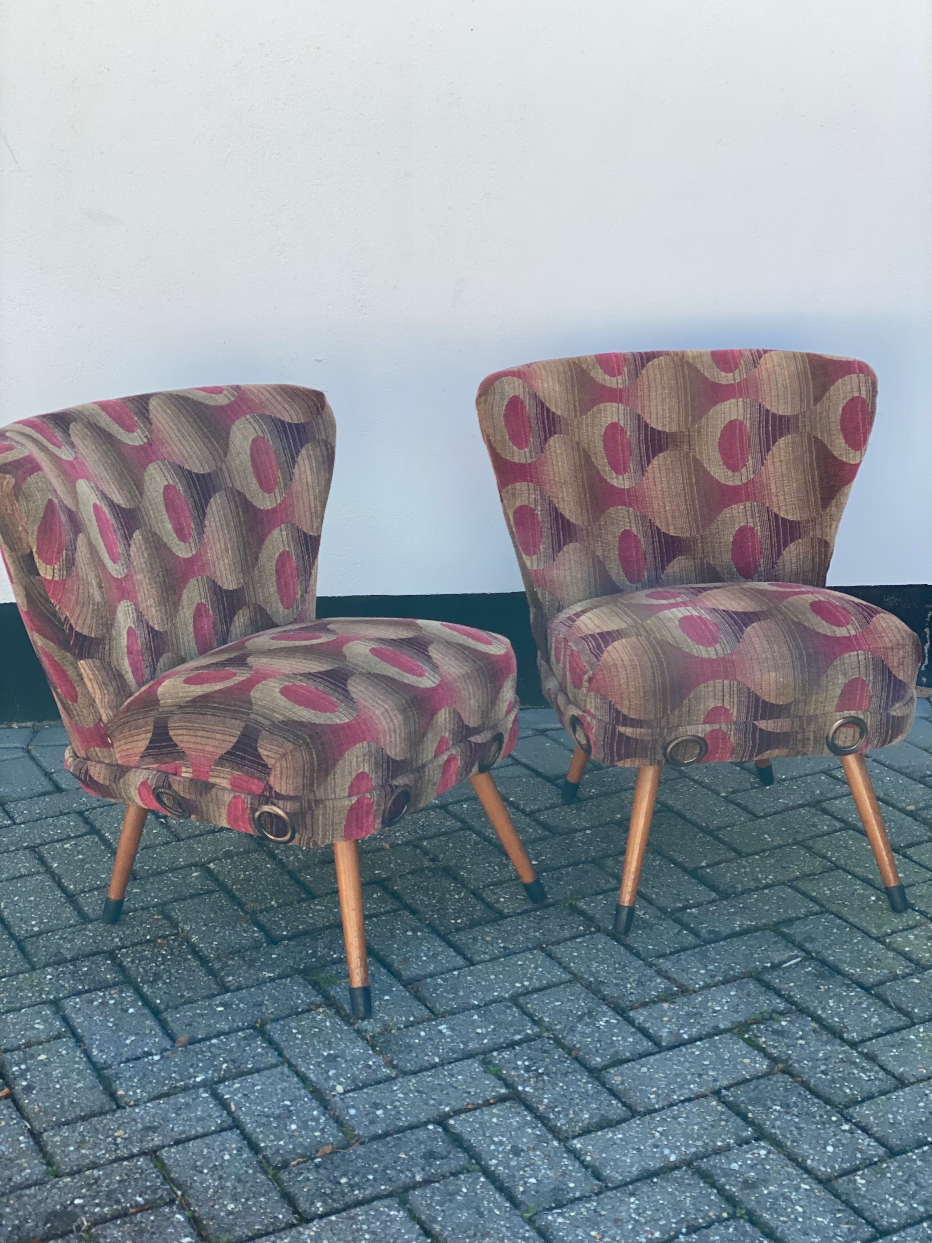 Pair of vintage cocktail chairs