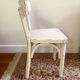 Small white wooden children's bistro chair