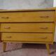 Commode trois tiroirs vintage années 60 pieds compas