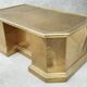 desk design RODOLFO DUBARRY covered brass decor desk brass