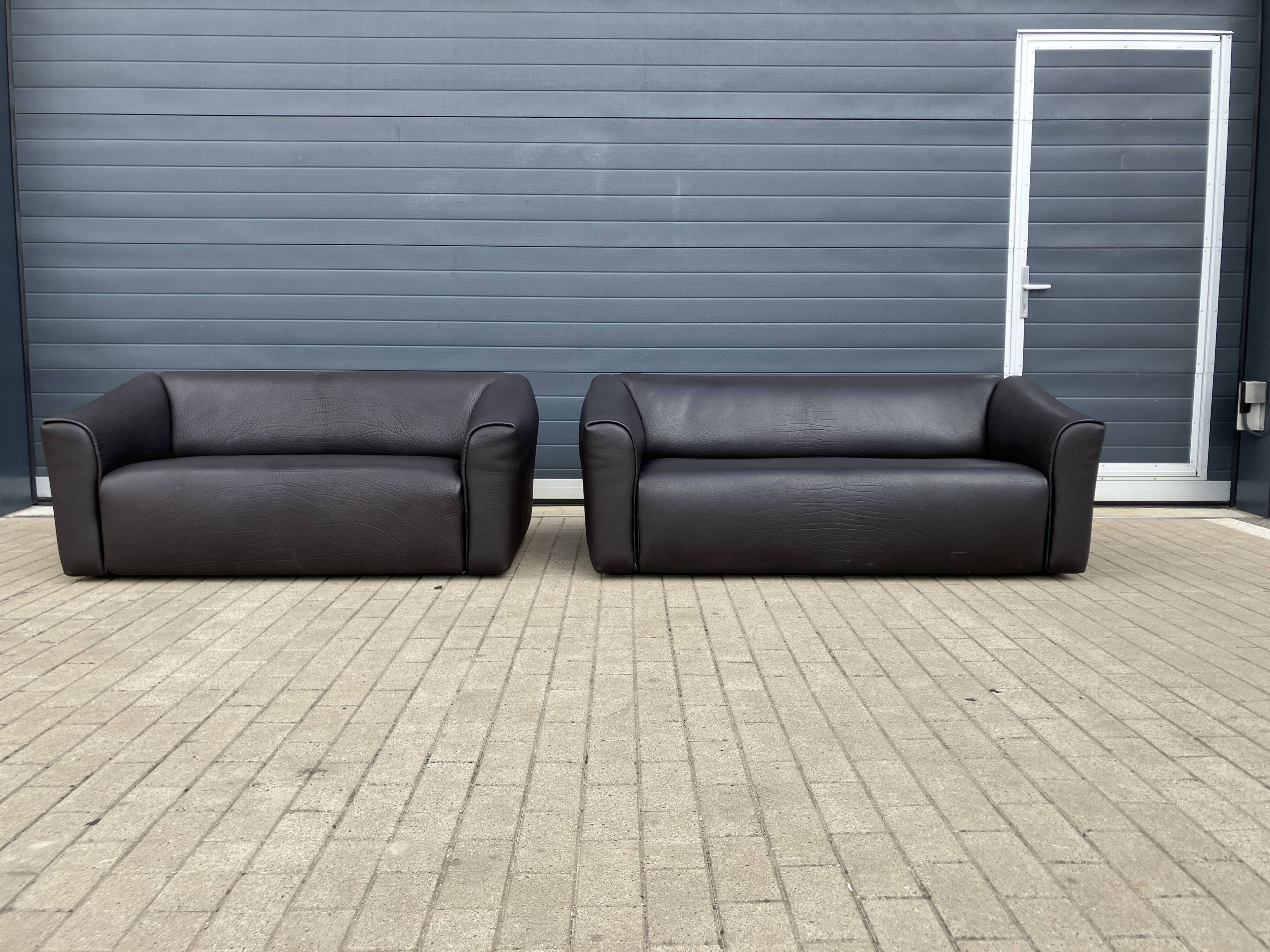 De Sede Ds47 3zit +2zit Buffel leather 5mm NECK color Cigarro