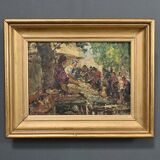 Painting “The Market” by Laurens – Early 20th century