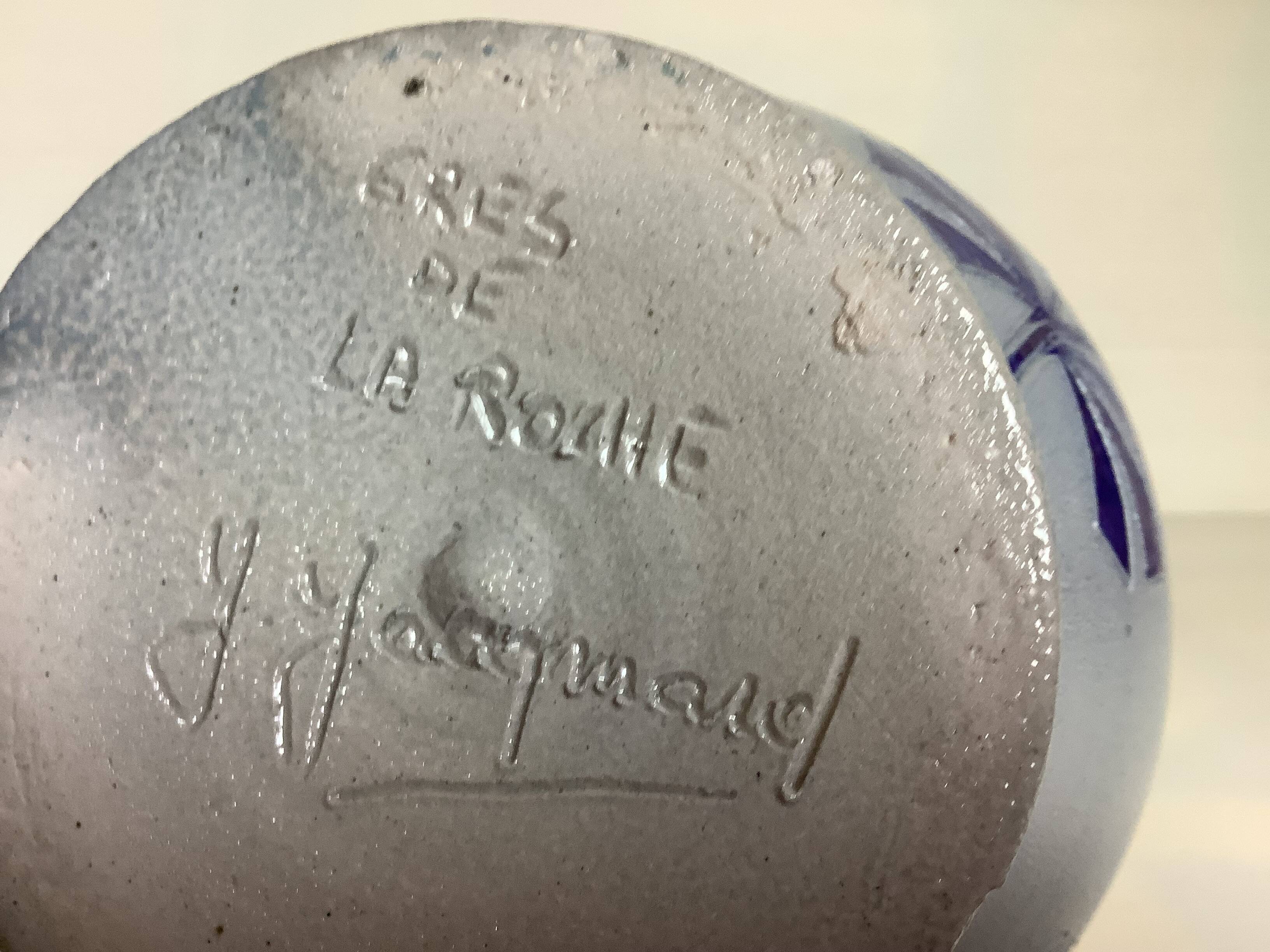 Rock sandstone flower vase Jules Jacquemart Belgium