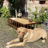 Vintage rattan coffee table