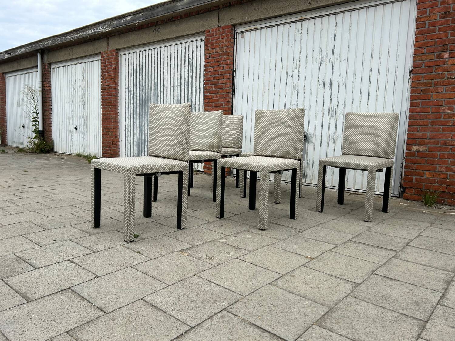 6x Arcadia Arcara chairs Paolo Piva B&B Italia