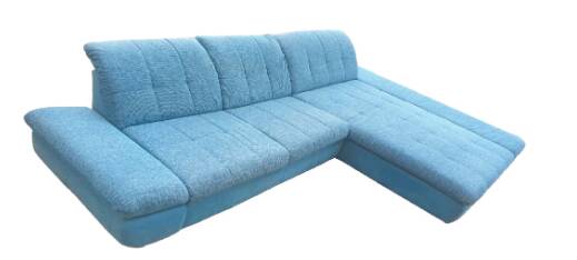 Corner sofa, vintage sofa, light blue sofa