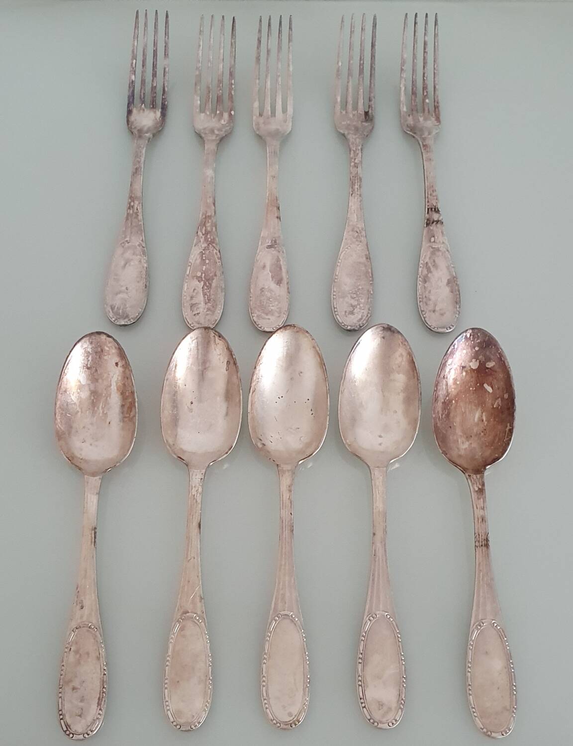 Set of 10 pieces (5 people) - Ercuis Goldsmiths