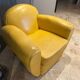 A leather club chair