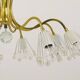 Modern brass floral chandelier Emil Stejnar, Rupert Nikoll, Austria, 1950s